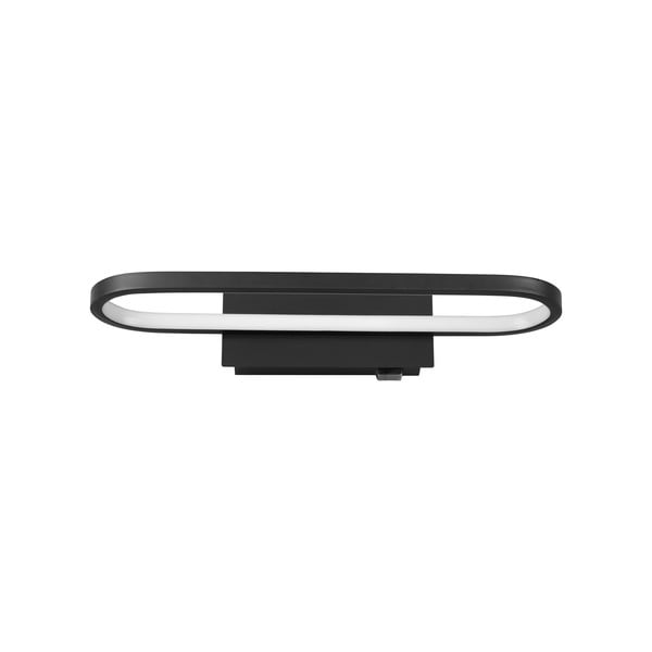 Matēts melns LED sienas gaismeklis (garums 40 cm) Gianni – Trio-image-4