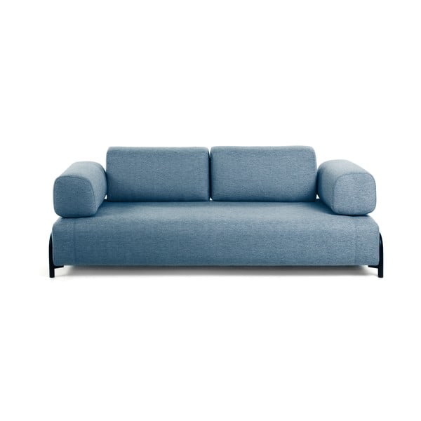 Zils dīvāns ar roku balstiem Kave Home Compo