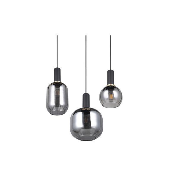 Melna piekaramā lampa ar stikla abažūru Diva – Trio-image-4