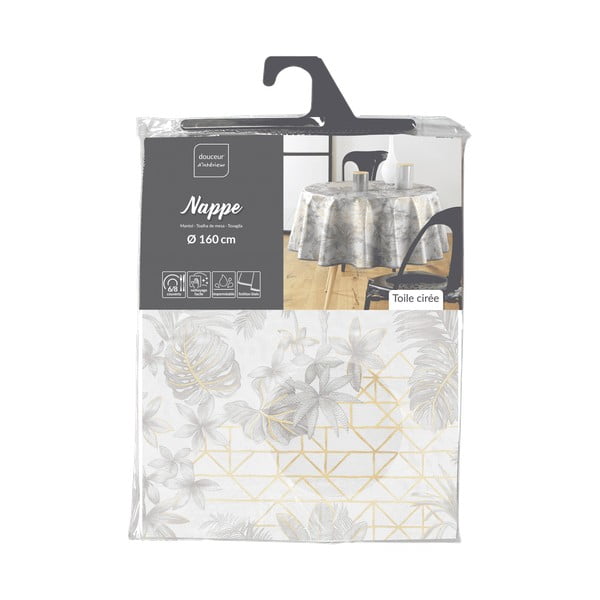 Ar mitru drānu noslaukāms galdauts ø 160 cm Coconut – douceur d'intérieur-image-4