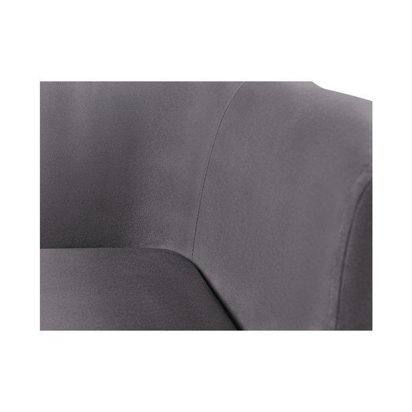 Grafīta pelēks samta dīvāns Kooko Home Glam, 125 cm-image-3