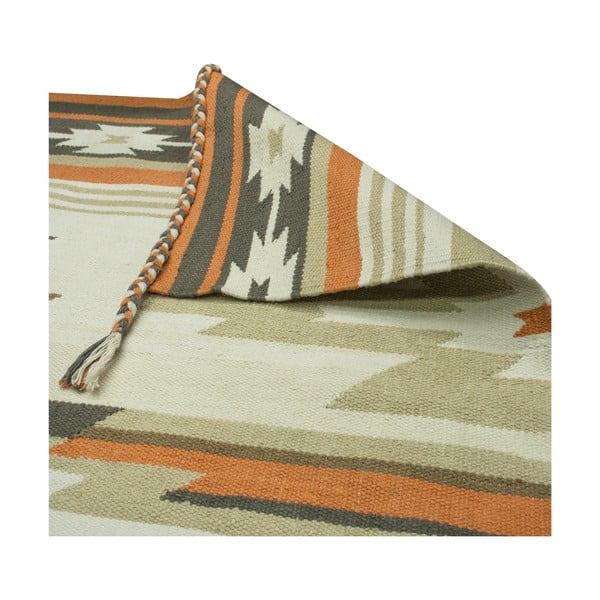 Divpusējs āra paklājs no pārstrādātas plastmasas Green Decore Aztec, 90 x 150 cm-image-4