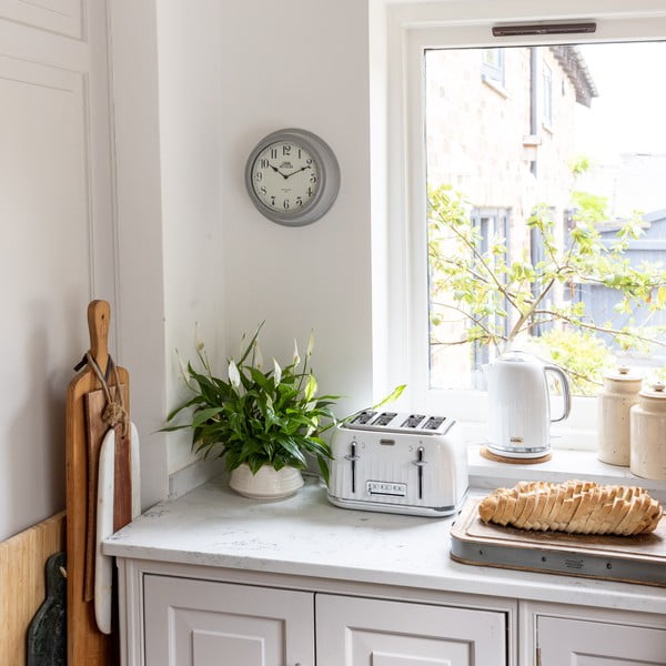 Pelēks sienas pulkstenis Kitchen Craft Living Nostalgia, ⌀ 25,5 cm-image-1