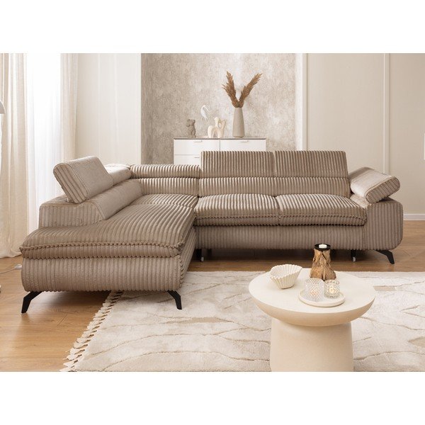 Brūns velveta stūra dīvāns (ar kreiso stūri/L veida) Marbeya  – Ropez-image-4