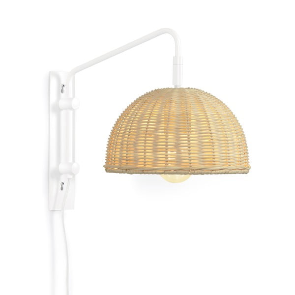 Dabīga toņa rotangpalmas sienas lampa ø 23 cm Damila – Kave Home