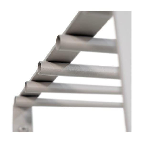 Pelēkbrūns metāla sienas pakaramais ar plauktu 100 cm Rex – Spinder Design-image-4