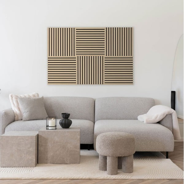 Akustiskie paneļi (2 gab.) 52x52 cm Oak – House Nordic-image-1