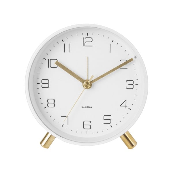 Balts modinātājs Karlsson Lofty, ø 11 cm-image-1