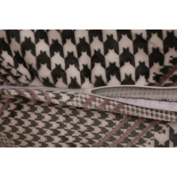 Pelēka vienvietīga mikroplīša gultas veļa 140x200 cm – My House-image-4