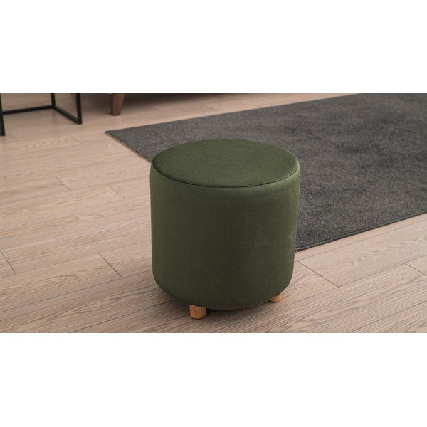 Tumši zaļš pufs Begon – Balcab Home-image-1