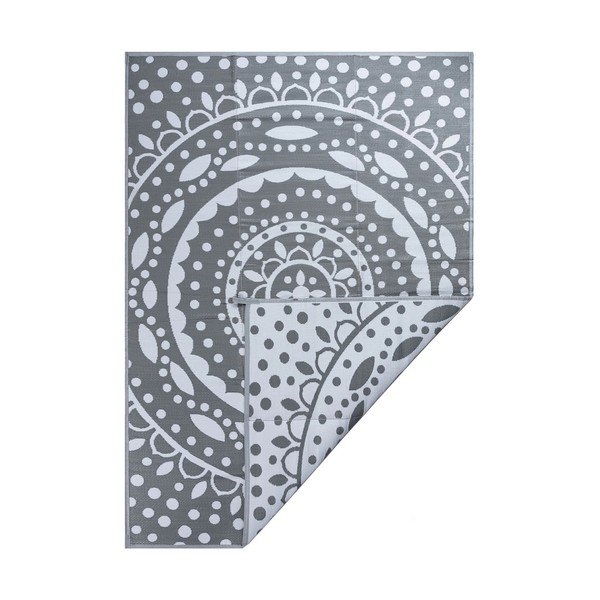 Balts/pelēks piknika pleds 240x330 cm – Oyo Concept