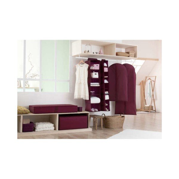 Piekaramais apģērba pārvalks bordo krāsā Compactor Pina, garums 100 cm-image-1