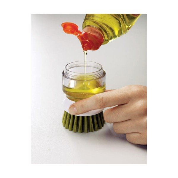 Zaļa birste ar dozatoru un statīvu Joseph Joseph Palm Scrub-image-3