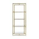 Zelta krāsas tērauda grāmatplaukts 68x172,5x28 cm Elenor – Bizzotto