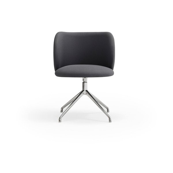 Tumši pelēks polsterēts ēdamistabas krēsls Mogi – Teulat-image-1