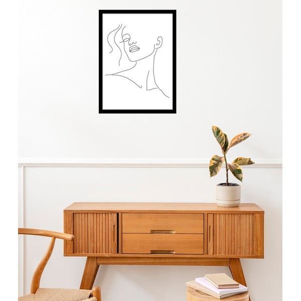 Plakāts 29x41 cm Minimal Woman Face Line Art – Veronika Boulová-image-1