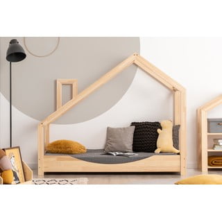 Bērnu gulta mājiņas formā no priedes koka Adeko Luna Elma, 80 x 160 cm