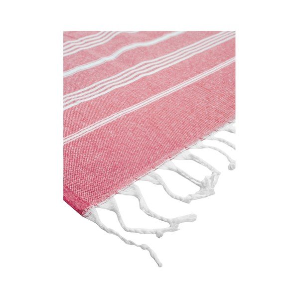 Sarkans pludmales dvielis ar kokvilnas maisījumu Kate Louise Cotton Collection Classic Red, 100 x 180 cm-image-3