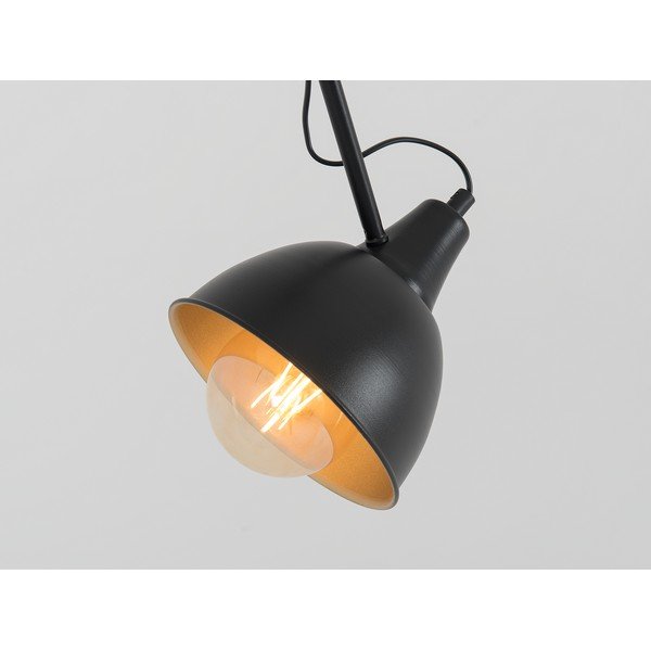 Melna piekaramā lampa ar metāla abažūru 80x80 cm Coben – CustomForm-image-3