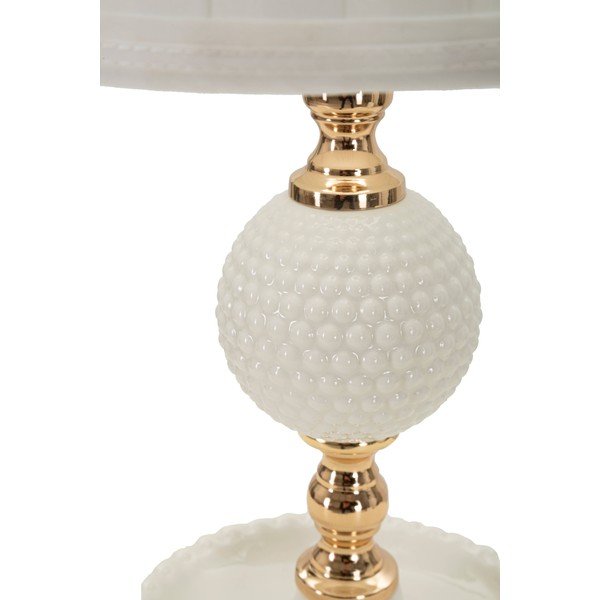 Balta galda lampa ar auduma abažūru (augstums 40 cm) Napoli – Mauro Ferretti-image-4