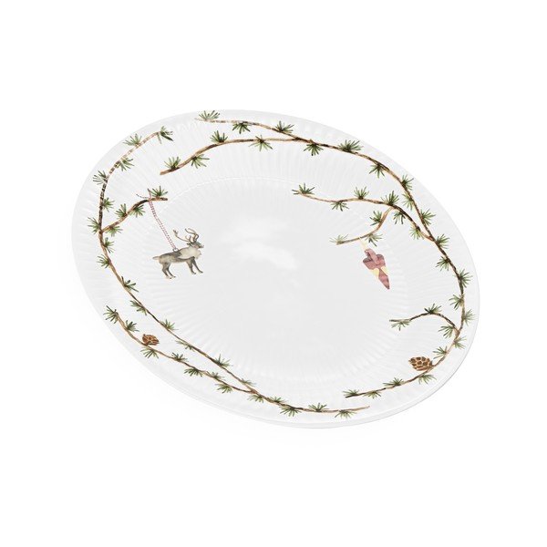 Porcelāna paplāte ar Ziemassvētku motīvu 27x34 cm Hammershøi Christmas – Kähler Design-image-2