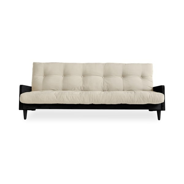 Izvelkamais dīvāns Karup Design Indie Black/Beige
