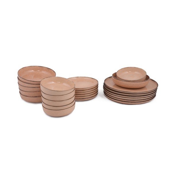 Rozīgs porcelāna trauku komplekts (24 gab.) Kütahya Porselen Pearl-image-2