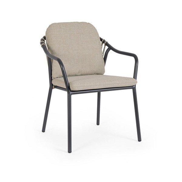 Gaiši brūns metāla dārza krēsls Edvige – Bizzotto