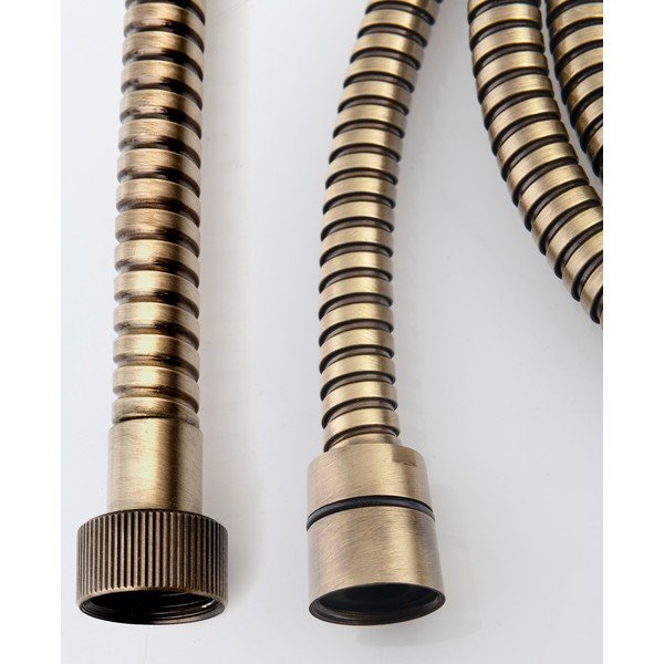 Bronzas krāsas misiņa dušas šļūtene Powerflex – Sapho-image-1