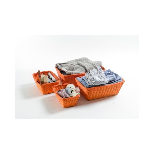 4 oranžu rotangpalmas grozu komplekts Compactor Saga-image-3
