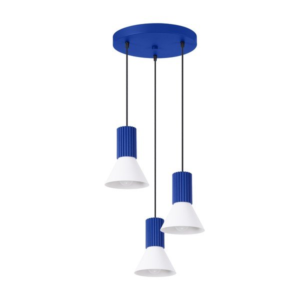 Zila metāla piekaramā lampa ø 30 cm Niru – Sollux