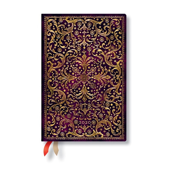 Violeta dienasgrāmata 2020. gadam cietajos vākos Paperblanks Aurelia, 160 lappuses