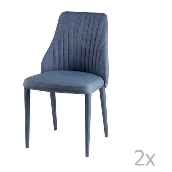 2 gaiši zilu ēdamistabas krēslu komplekts sømcasa Dora