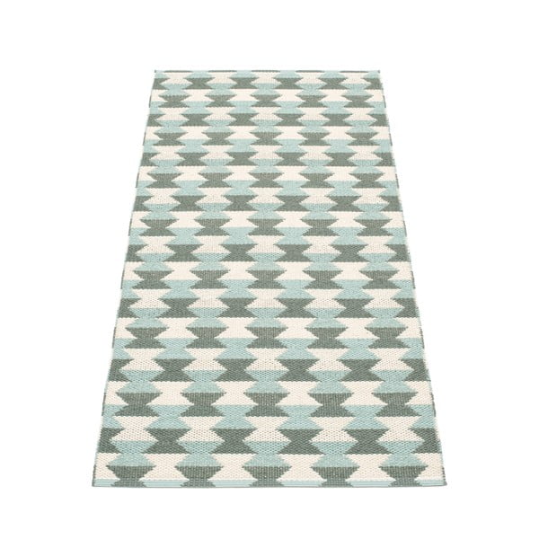 Zaļš/tirkīzzils iekštelpu un āra celiņa paklājs 70x160 cm Dana Army – Pappelina-image-1