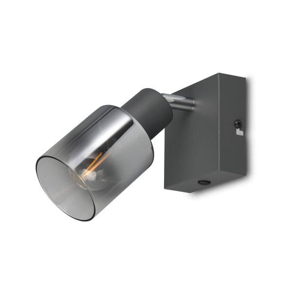 Antracīta pelēka prožektora tipa lampa ø 7 cm Cadiz – Reality-image-3