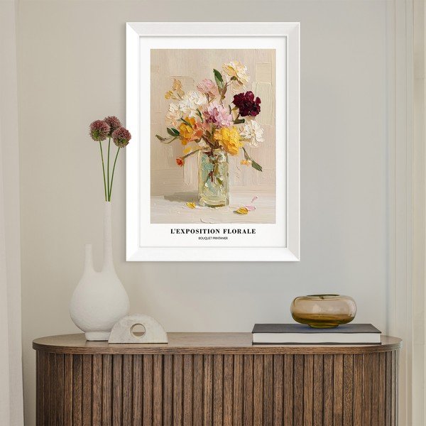 Drukāta glezna ar rāmi 56x75 cm Sunny Bouquet – Styler-image-2