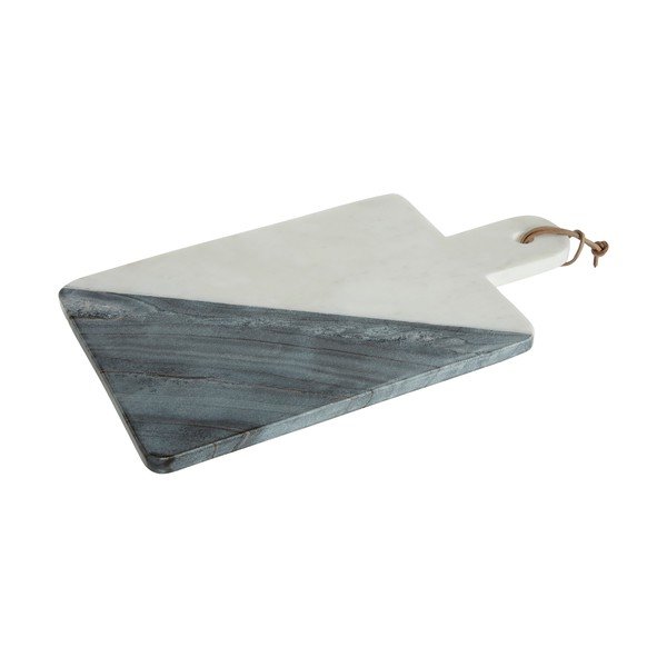 Balts ar pelēku marmora servēšanas dēlis Premier Housewares Paddle