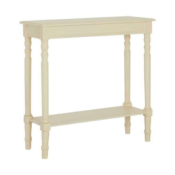 Ziloņkaula krāsas priedes masīvkoka konsoles galds 30x80 cm Heritage – Premier Housewares