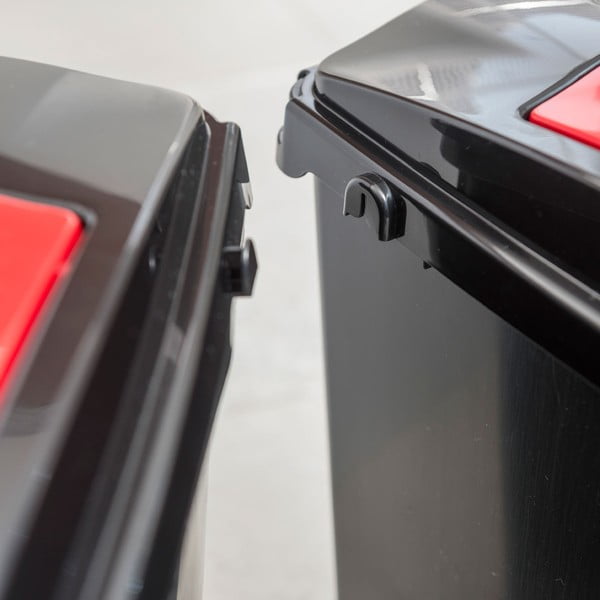 Melna plastmasas atkritumu tvertne 40 l – Addis-image-2