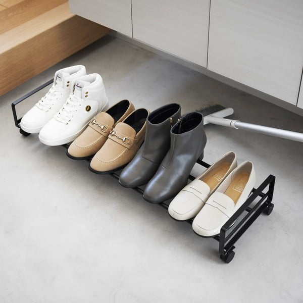 Melns metāla apavu statīvs 83,5x14,5x27,5 cm Tower – YAMAZAKI-image-1