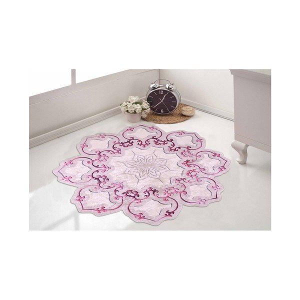 Rozā paklājs Vitaus Camina Feo, ⌀ 80 cm-image-1