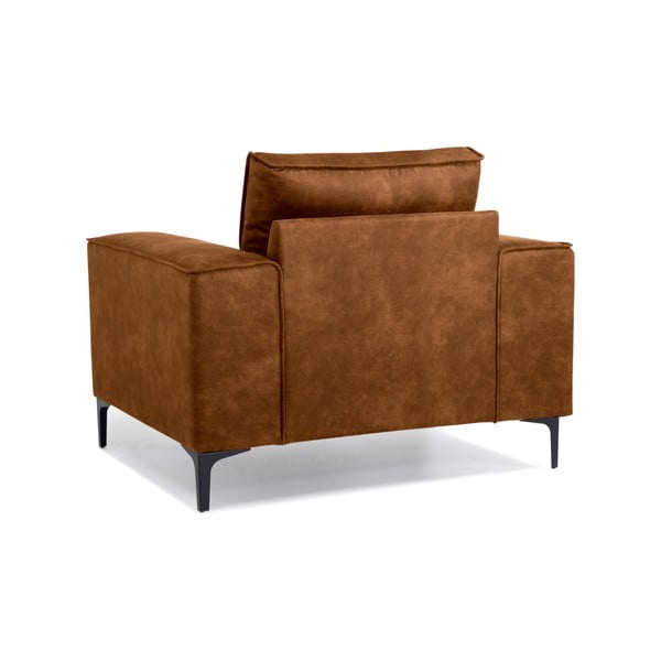 Konjaka brūns mākslīgās ādas krēsls Scandic Copenhagen Preston-image-3