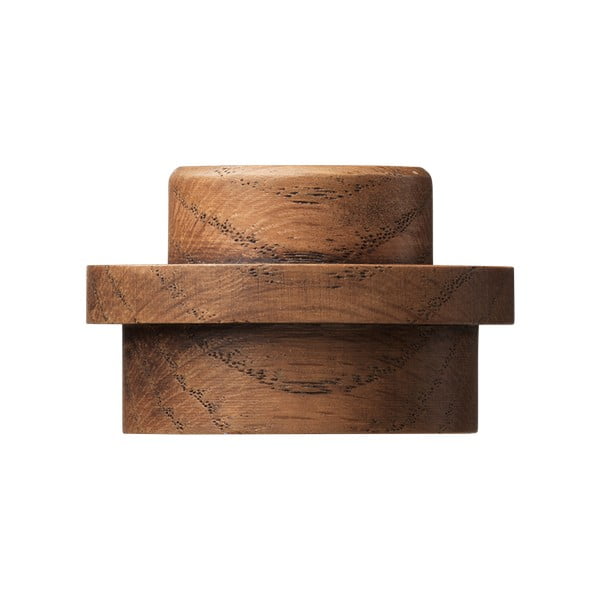 3 tumši beicētu ozolkoka sienas āķu komplekts LEGO® Wood-image-4