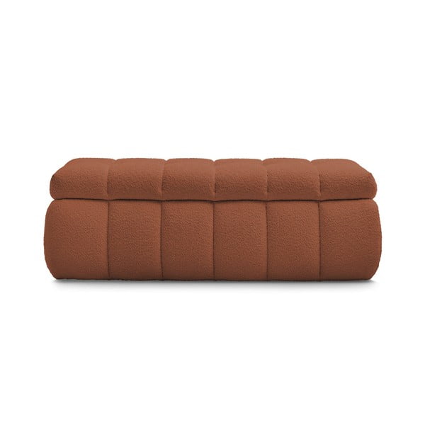 Ķieģeļu sarkans sols no buklē auduma Mont Blanc – Bobochic Paris-image-2