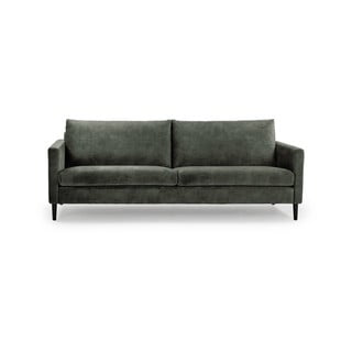 Zaļi pelēks samta dīvāns Scandic Adagio, platums 220 cm