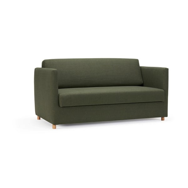 Tumši zaļa dīvānu gulta Inovācija Olan Twist Tumši zaļa