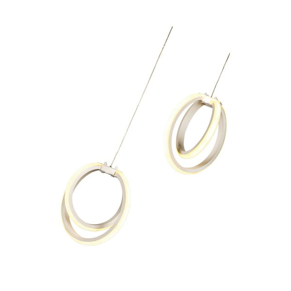 Balta metāla LED piekaramā lampa ø 20 cm Sezen – Squid Lighting-image-3