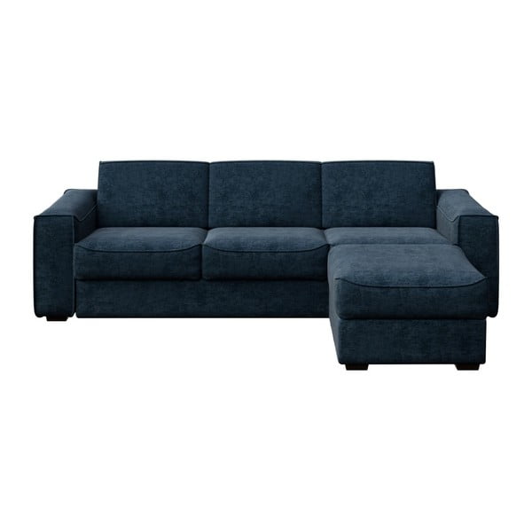 Tumši zils dīvāns ar maināmu sēdmoduli MESONICA Munro, 288 cm