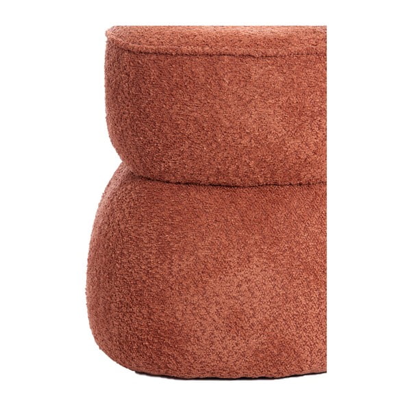 Oranžs pufs no buklē auduma Leyla – Light & Living-image-4