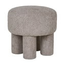 Gaiši pelēks pufs no buklē auduma Perth – House Nordic